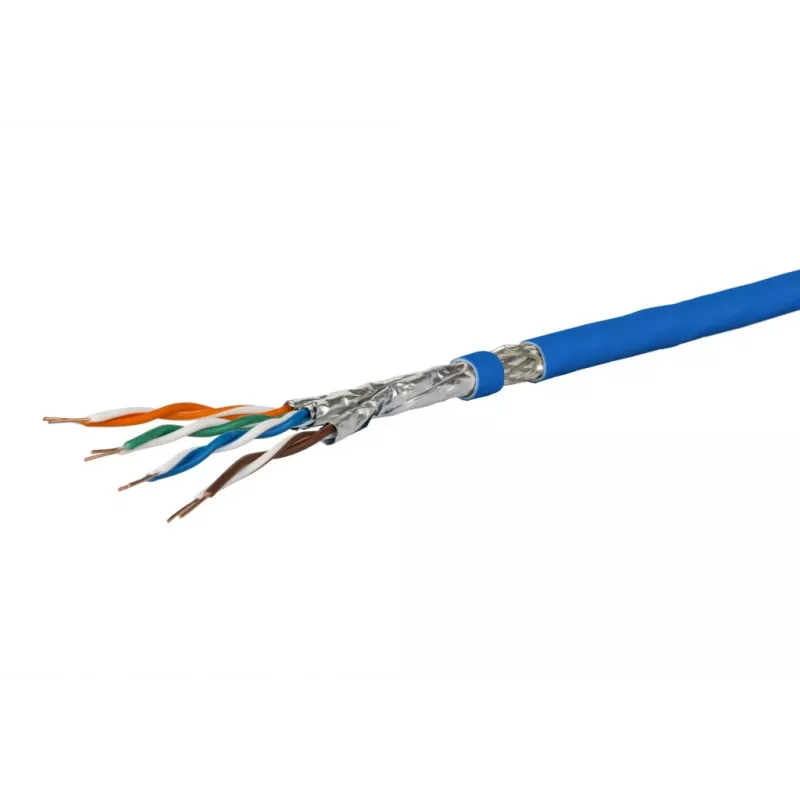 Netzwerkkabel Metz Connect 1308427B34145 Cat7a S/FTP Blau 100m