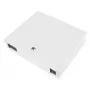 Glasfaser-Wandgehäuse DIGITUS DN-96843M-OS2, Singlemode, vormontiert, 24×LC DX-Adapter mit Pigtails, Stahl, grau, 320×54×280 mm