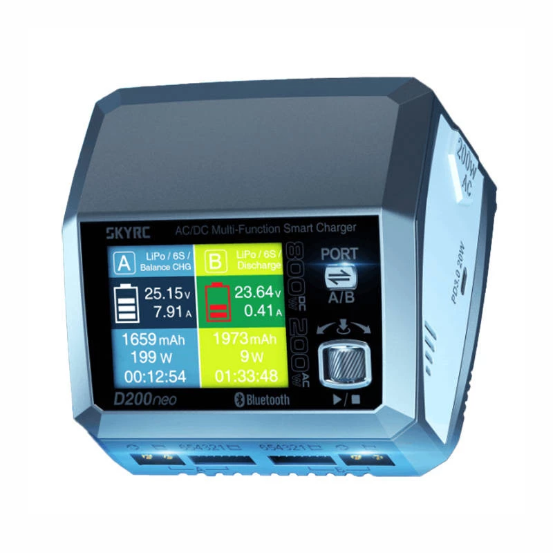 Batterieladegerät SkyRC D200 neo AC DC LiPo Li-Ion LiFePO4 35A