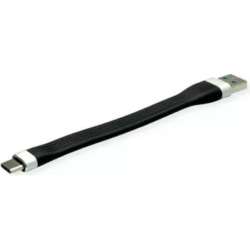 ROLINE 11.02.9014 USB-Kabel 0,11 m USB 3.2 Gen 1 (3.1 Gen 1) USB A USB C Schwarz (11.02.9014)