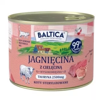 BALTICA regionale Sorten Lamm mit Kalb - Nassfutter für Katzen - 185 g