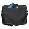 Manhattan Cambridge Laptoptasche 15,6 Zoll, Clamshell-Design, Schwarz, NIEDRIGER PREIS, Zubehörfach, Dokumentenfach hinten, Schultergurt (abnehmbar), Äquivalent zu Targus TAR300, Notebooktasche, Drei Jahre Garantie