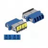 Optischer Faserkoppler DeLOCK 86903 LC Quad Buchse auf LC Quad Buchse Singlemode blau