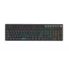Tastatur IBOX AURORA K-6 — Full-Size QWERTY, RF Wireless + Bluetooth, RGB-Hintergrundbeleuchtung, mechanische Low-Profile-Tasten, Schwarz