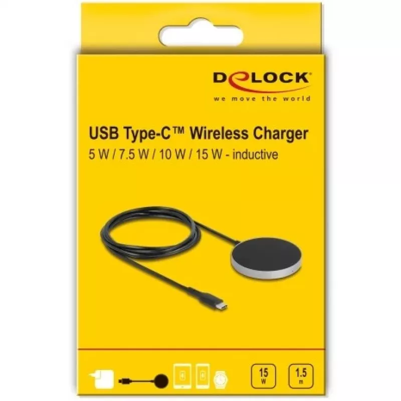Wireless Charger DeLOCK 66467 5W 7,5W 10W 15W Induktive Ladestation