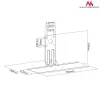 Maclean Tastaturhalterung, Monitorhalterung-Add-on, VESA 75x75, 100x100, MC-756