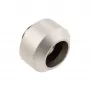 Hardtube Fitting 14 mm von OPTIMUS, satiniertes Nickel — Kompressionsverbinder für starre PC-Kühlschläuche