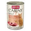 ANIMONDA Carny Adult Huhn, Pute, Entenherzen - Nassfutter für Katzen - 400g