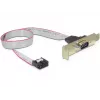 Serielles Kabel DeLOCK 89300 0,4 m DB9 Grau