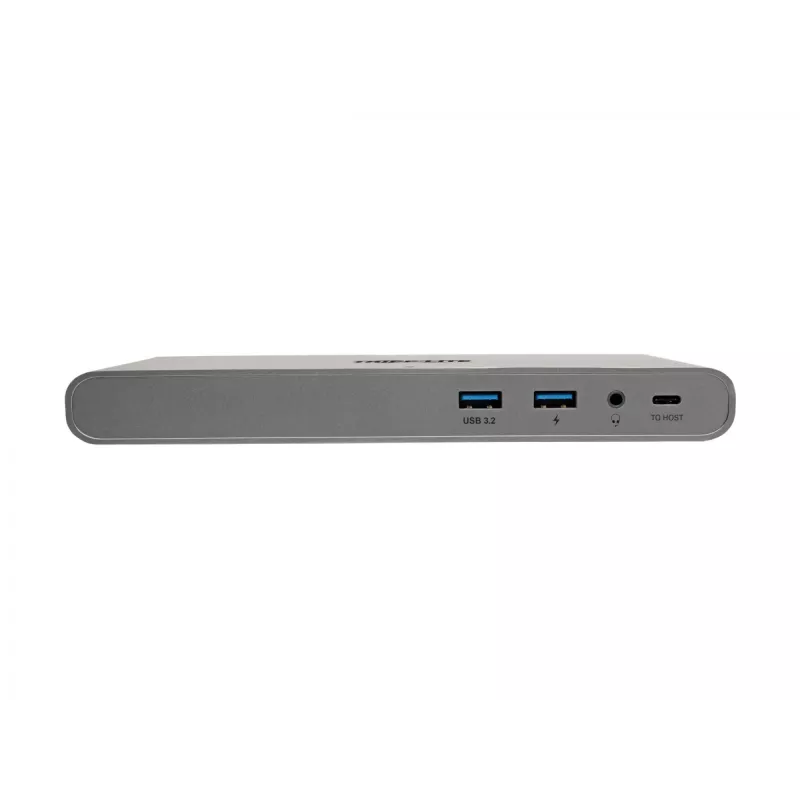 Eaton Tripp Lite USB-C Dock, Triple Display - 4K HDMI/DisplayPort, VGA, USB 3.2 Gen 1, USB-A/USB-C Hub, GbE, 100W PD Charging, International Power Cables - Dockingstation - USB-C