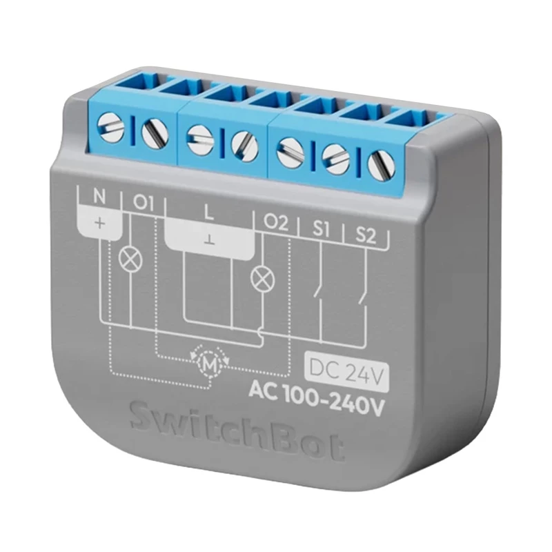 SwitchBot Relais-Schalter 2PM Zweikanal W5502320 – Zweikanalrelais für intelligente Steuerung