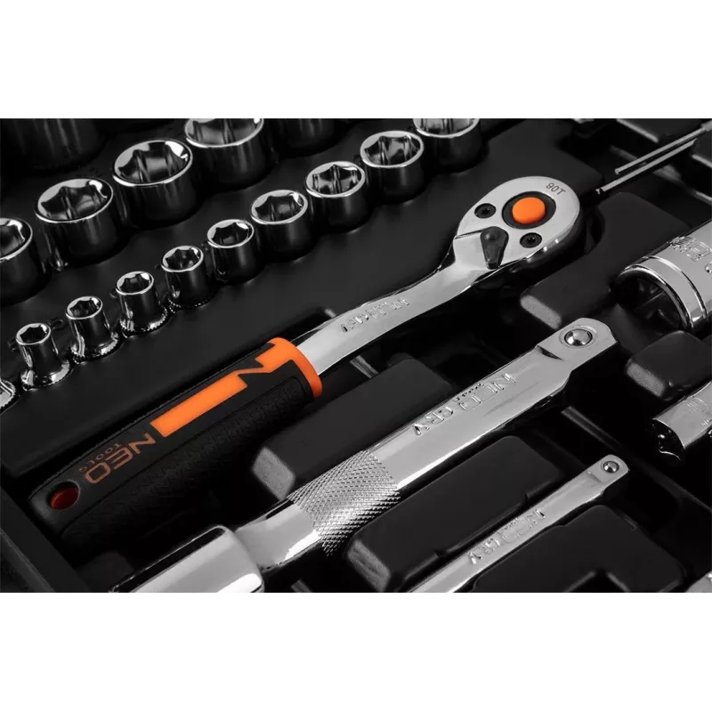 NEO tools 10-054 Steckschlüssel-/Ratschen-Set