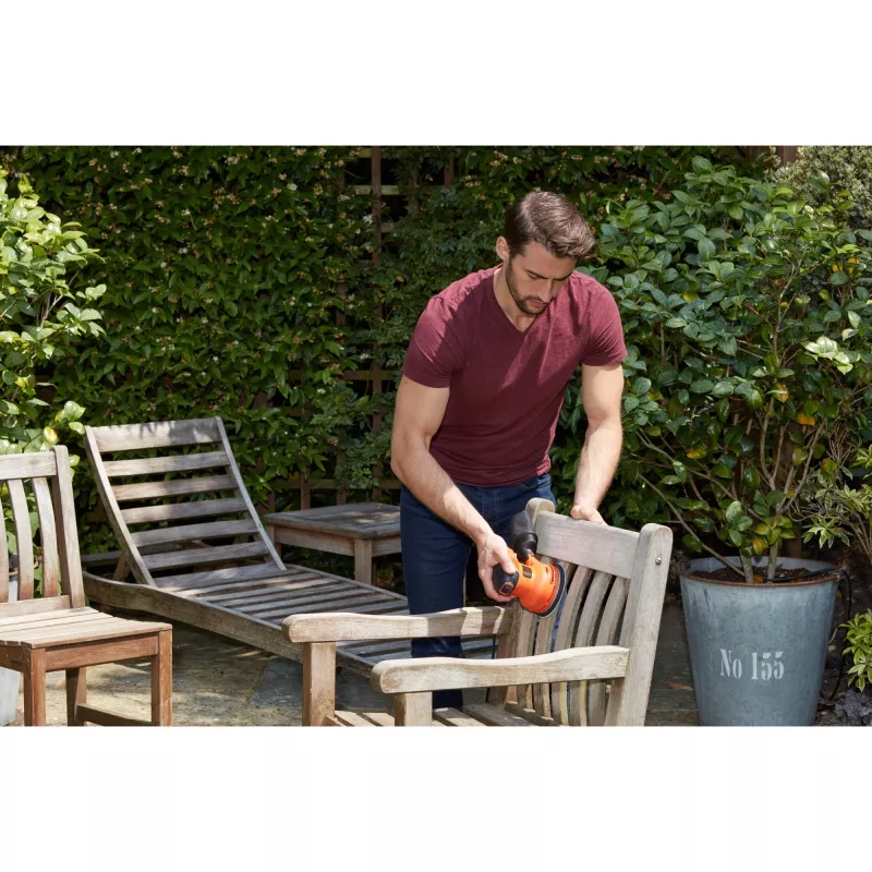 Schwarz & Decker BEW210 Schwingschleifer 14000 U/min Schwarz, Orange