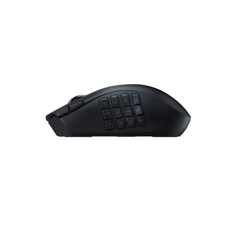 Gaming-Maus Razer Naga V2 HyperSpeed RF Wireless + Bluetooth, rechtshändig, 30000 DPI, optisch, schwarz