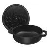 Sauteuse ZWILLING STAUB BRAISERS rund 28 cm, schwarz, Boden-Ø 22,2 cm