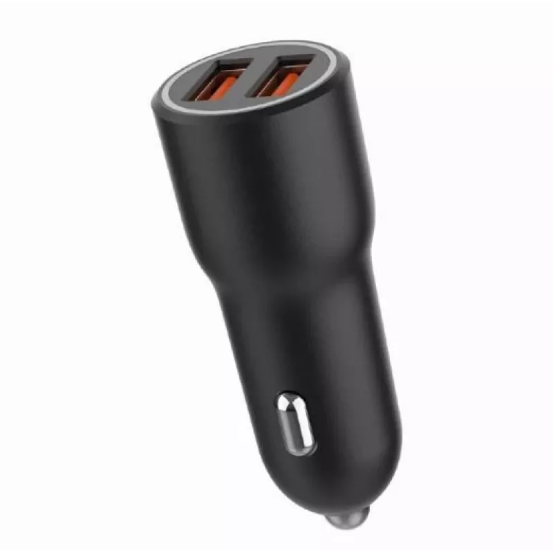 Auto-Ladegerät für Mobilgeräte Gembird TA-UC-A2QC36-CAR-01, 36 W, 12–24 V, Zigarettenanzünder, schwarz
