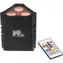 Batteriebetriebene RGBW LED-Parleuchte EUROLITE AKKU IP TL-3 QCL mit wiederaufladbarem Akku, IP-geschütztes tragbares Scheinwerfer