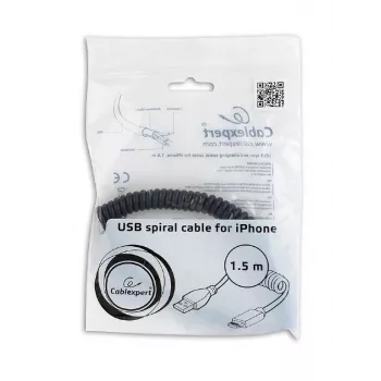 Lightning-Kabel Gembird CC-LMAM-1.5M — 1,5 m, Lightning auf USB-A, Schwarz