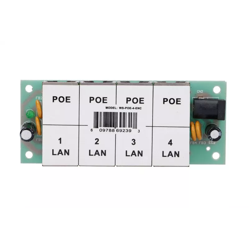 PoE-Injektor Extralink 4-Port 4x 100 Mb/s RJ45, Fast Ethernet, 48 V, ohne Gehäuse