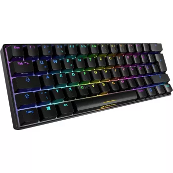 SKILLER SGK50 S4, Gaming-Tastatur schwarz, PT-Layout, Kailh Red