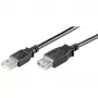 USB-Verlängerungskabel GOOBAY 93600 — USB A auf USB A, USB 2.0, 3 m, schwarz