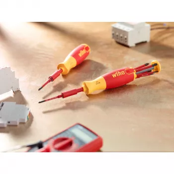 Schraubendreher-Set wiha 41157 LiftUp electric, isoliert rot/gelb, 7-teilig