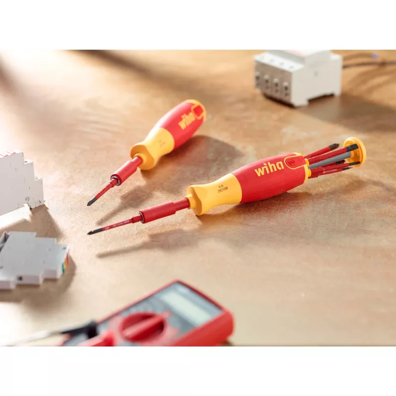 Schraubendreher-Set wiha 41157 LiftUp electric, isoliert rot/gelb, 7-teilig