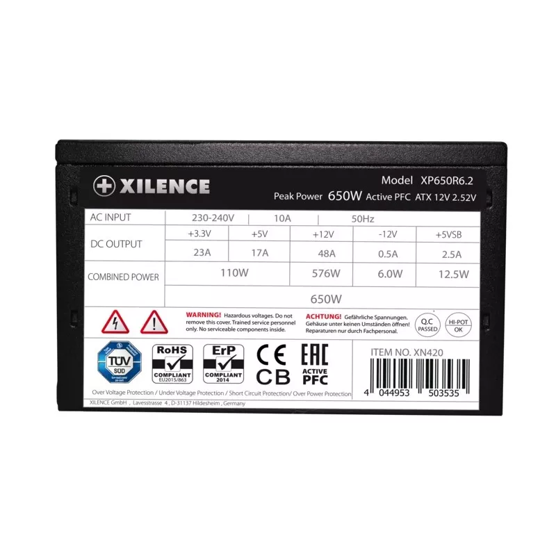 Netzteil Xilence Performance C XP650R6.2 650 W