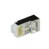 Steckverbinder CAT.6 RJ45 100 Stück, orange