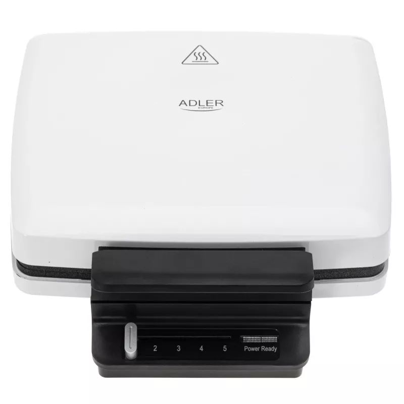 Waffeleisen Adler AD 3085 — 1200 W, 2 rechteckige Waffeln 9×13 cm, einstellbare Temperatur, Antihaftplatten