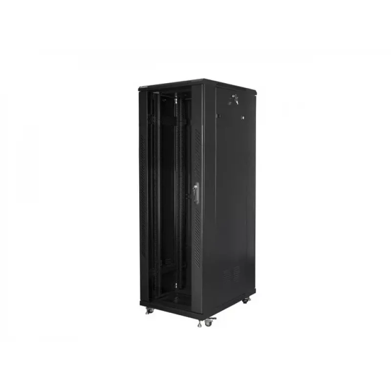 Lanberg FF01-8847-12B Rack-Schrank 47U Standschrank Schwarz