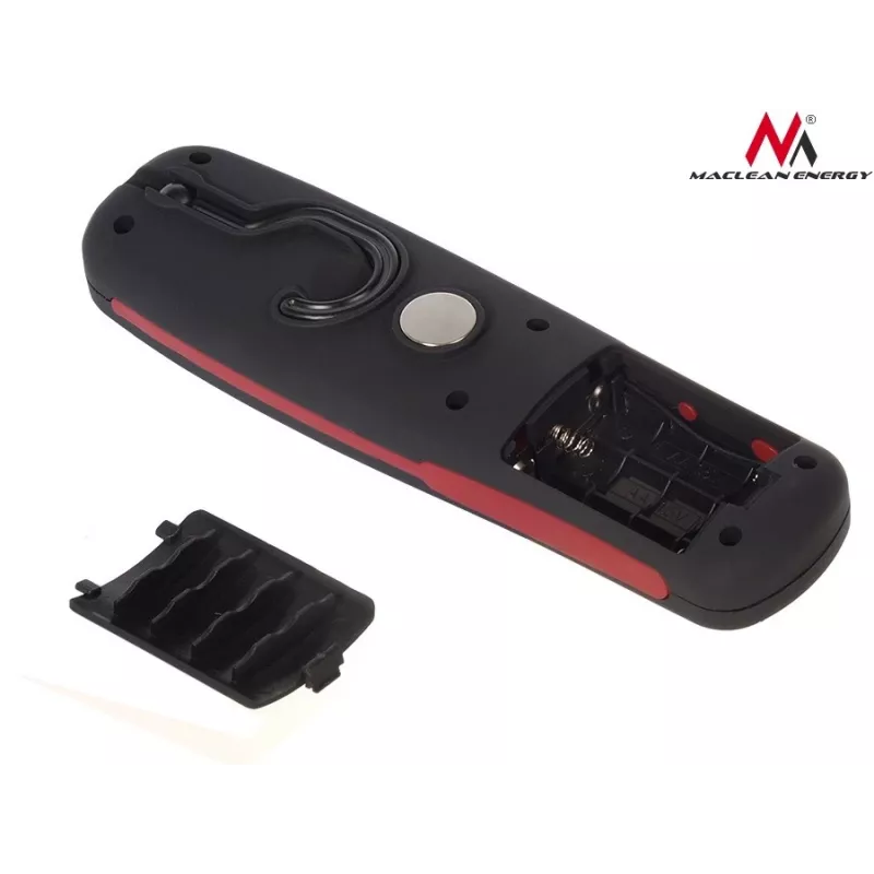 Werkstattleuchte MACLEAN MCE03 — 24 LEDs, Magnetfuß und Haken, batteriebetrieben (3×AAA)