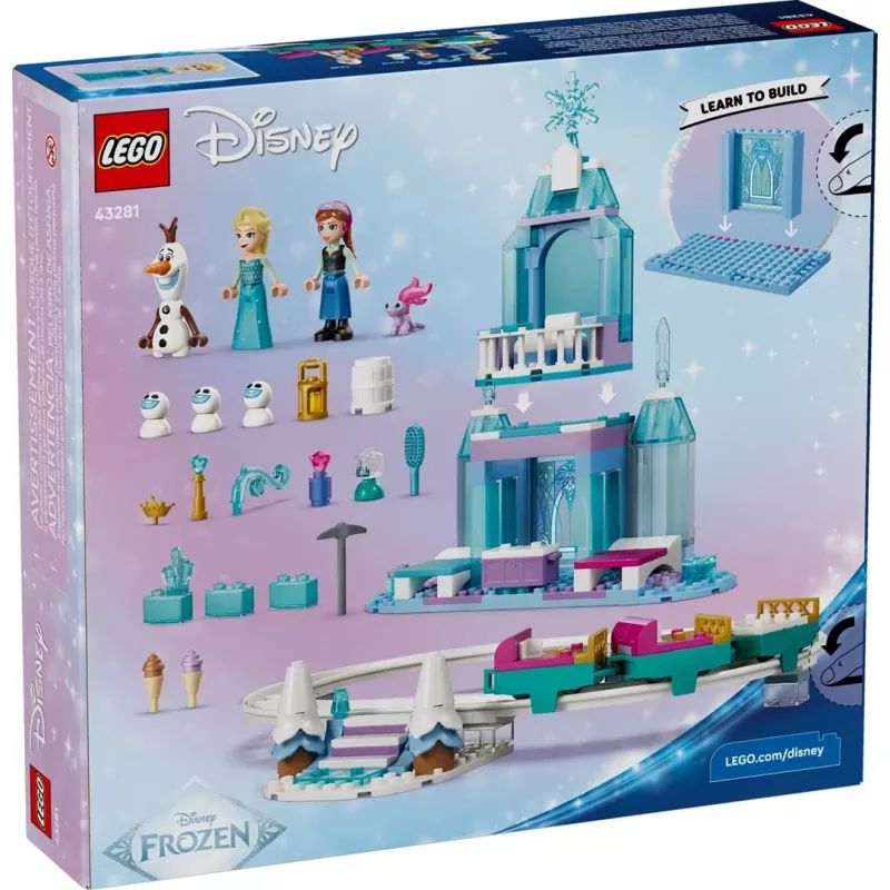 LEGO DISNEY 43281 Elsas Eisschloss und Schneefahrt-Abenteuer