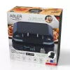 Waffeleisen Adler AD 3087 — elektrisches belgisches Waffeleisen, 2200 W, 2 rechteckige Platten 9×17 cm, schwarz