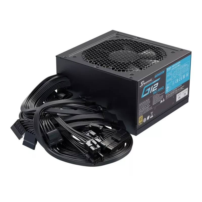 Seasonic Netzteil 850W G12 GC-850 80+Gold Stromversorgung ATX Schwarz