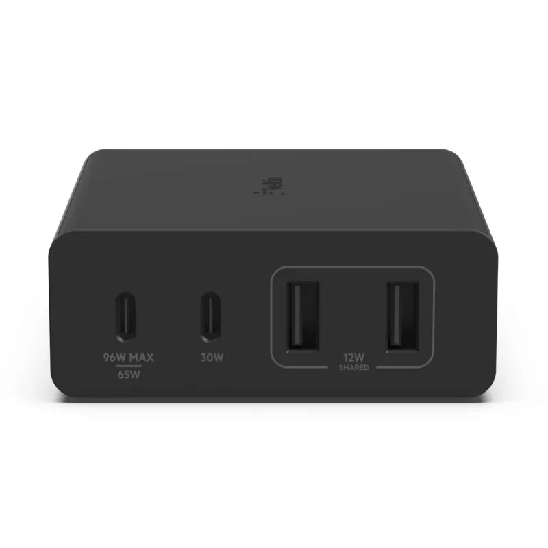 Ladegerät Belkin WCH010vfBK Innenbereich AC Schnellladen 2 USB Type-C Schwarz