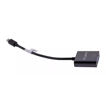 VGA (D-Sub) auf Mini DisplayPort Adapterkabel LANBERG AD-0006-BK, 0,2 m, DisplayPort 1.2, 1920×1200@60Hz, MiniDP-Buchse, schwarz
