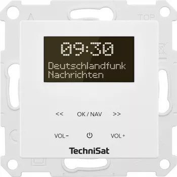 TechniSat DigitRadio UP 55 - DAB-Radio - 2 x 2 Watt - Weiß (0001/3901)
