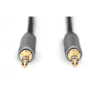 Digitus Audioverbindungskabel 3,5 mm Klinke auf 3,5 mm Klinke 1,8 m Schwarz