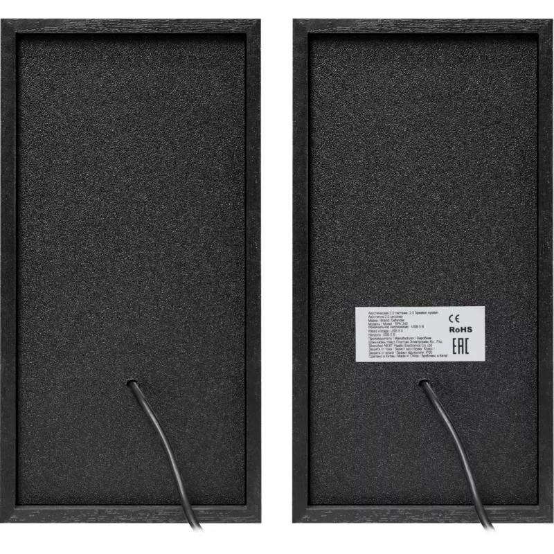 DEFENDER SPK-240 kabelgebundene Desktop-Lautsprecher, 2.0, 6 W RMS, USB-Stromversorgung, 3,5 mm, schwarz