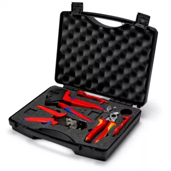 Crimpzangenset Knipex 97 91 04 V01 Grau Orange Rot 5 Stück