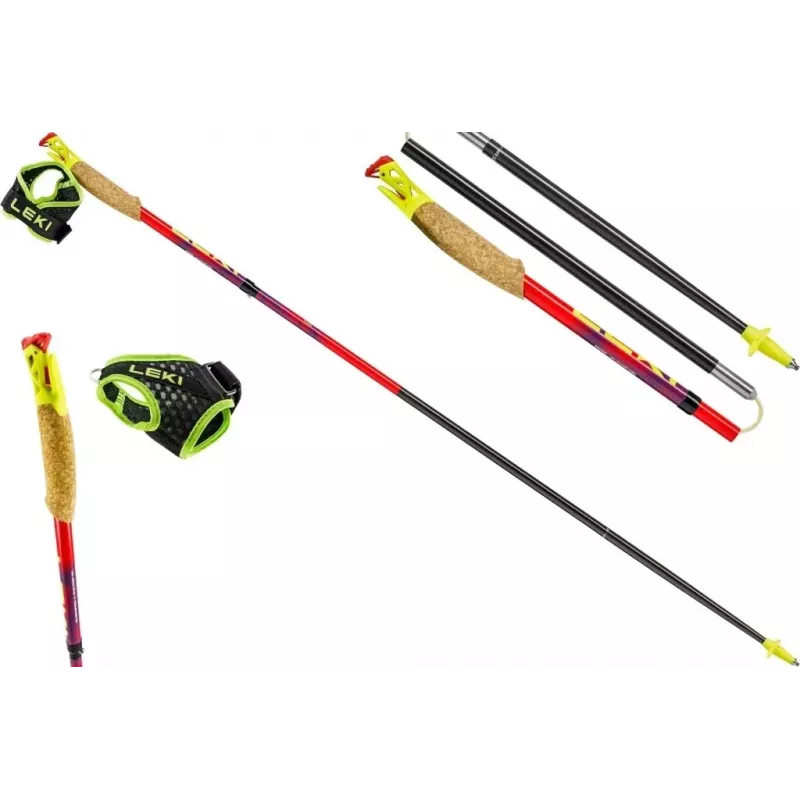 Trekkingstöcke Leki TRL Ultratrail FX One 115 cm, rot
