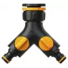 Fiskars 1027061 Wasserschlauch-Anschlussstück Hahnverbinder Schwarz, Orange 1 Stück