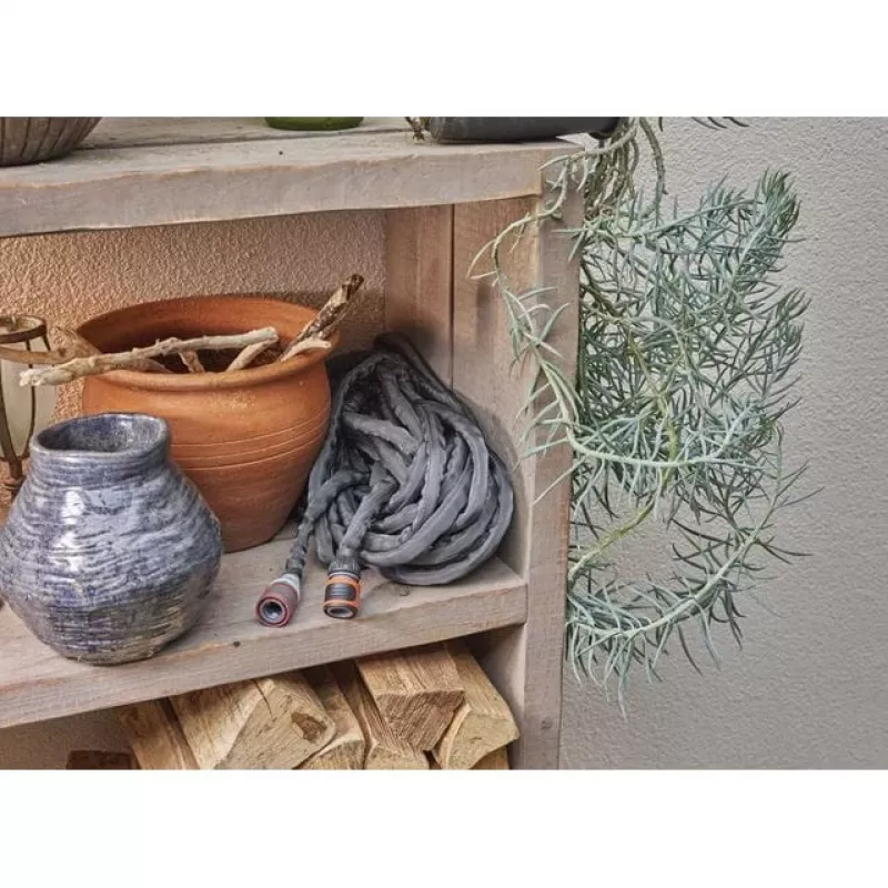 Gardena Liano Gartenschlauch 25 m PVC Schwarz Grau Oberirdisch