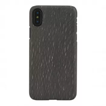 Handyhülle man and wood für iPhone X/XS — schwarze Carbalho-Hülle