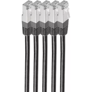 shiverpeaks BS75711-H0.5S-SET5 Netzwerkkabel Schwarz 0,5 m Cat6 S/FTP (S-STP) (BS75711-H0.5S-SET5)