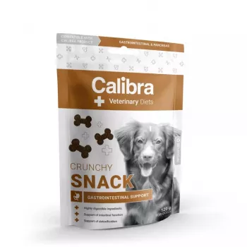 Hundeleckerli Calibra Veterinary Diets Crunchy Snack Gastrointestinal 120 g — funktional, getreidefrei, Fischgeschmack