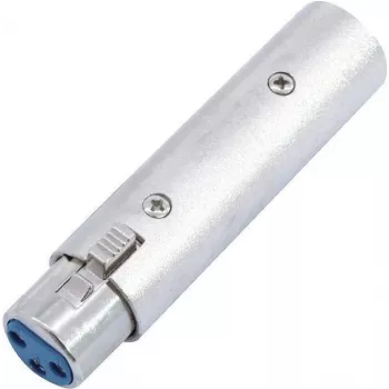 Audio-Adapter Omnitronic 3-pol XLR-Buchse auf 5-pol XLR-Stecker Modell 30226577