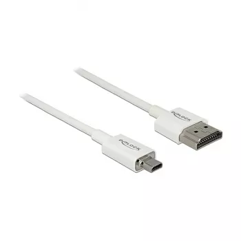 HDMI-Kabel DeLOCK 85147 0,25 m Typ A auf Typ D Weiß