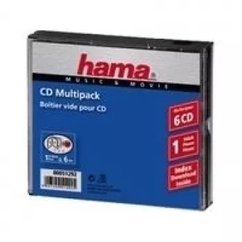 CD Multipack Hama 51292 6 Discs Transparent